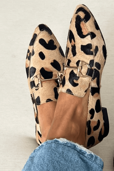 Karin | Printed Pointed Moccasins