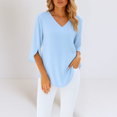 Grace | Elegant V-Neck Blouse