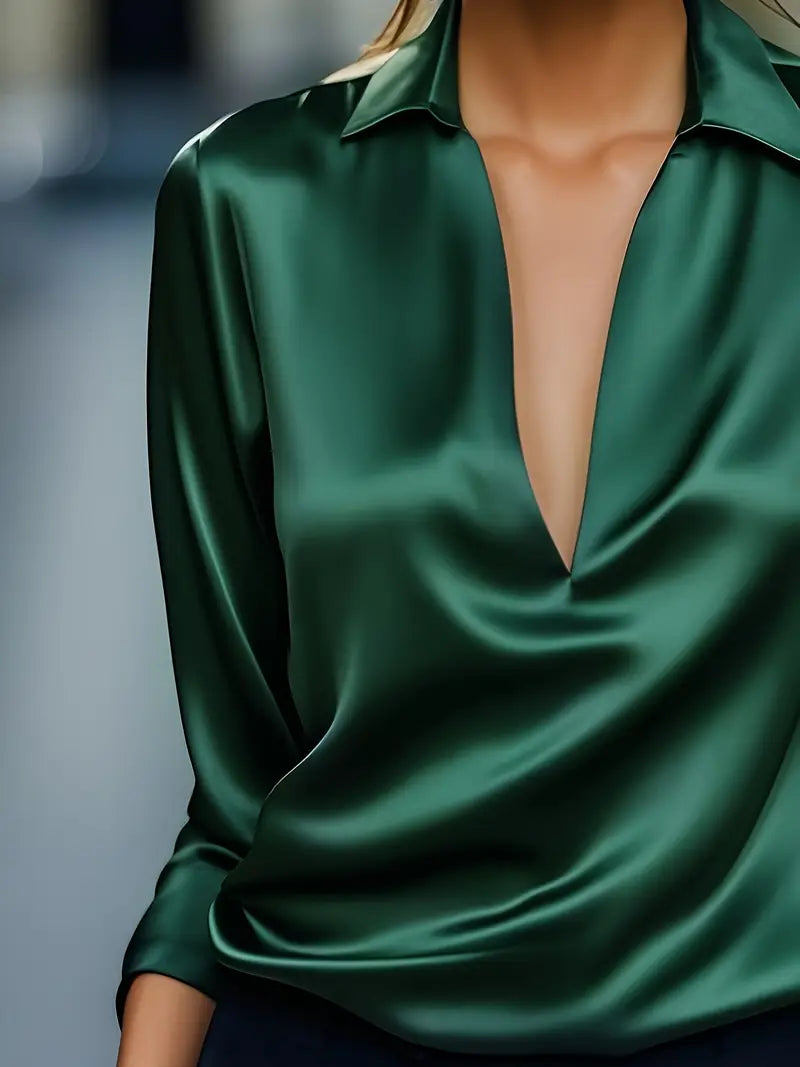 Nadene | Premium V-Neck Blouse