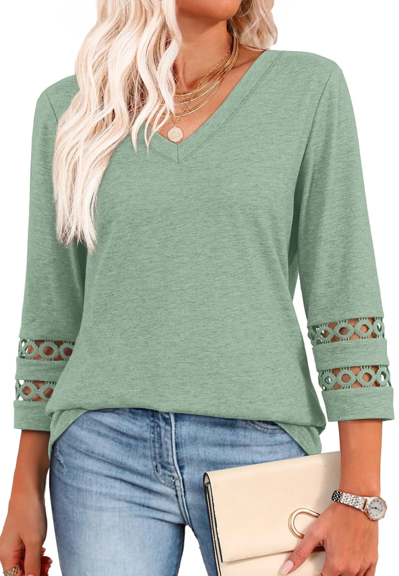 Ruth | Long Sleeve V-Neck Shirt