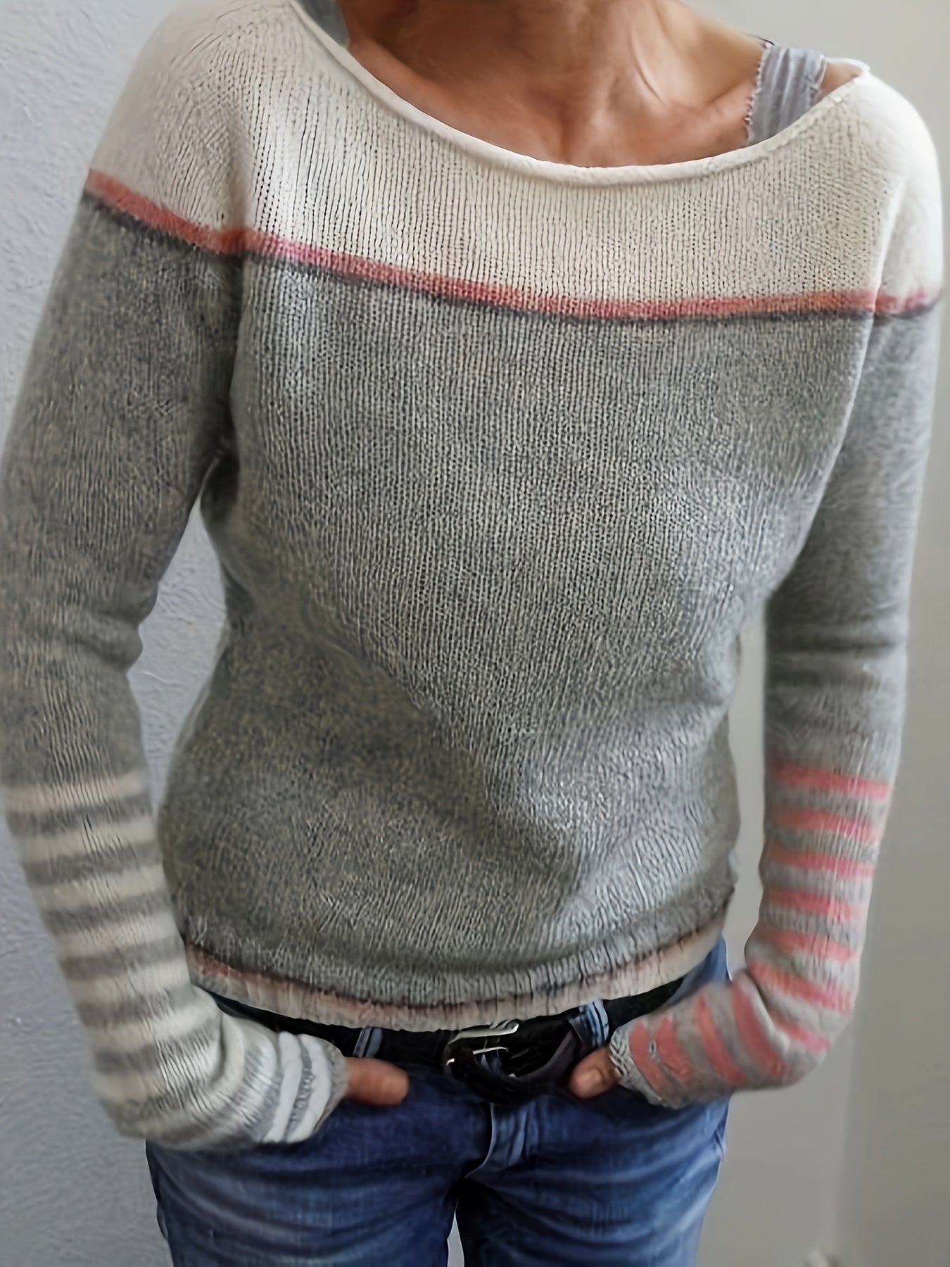 Tracy | Long Sleeve Striped Pullover