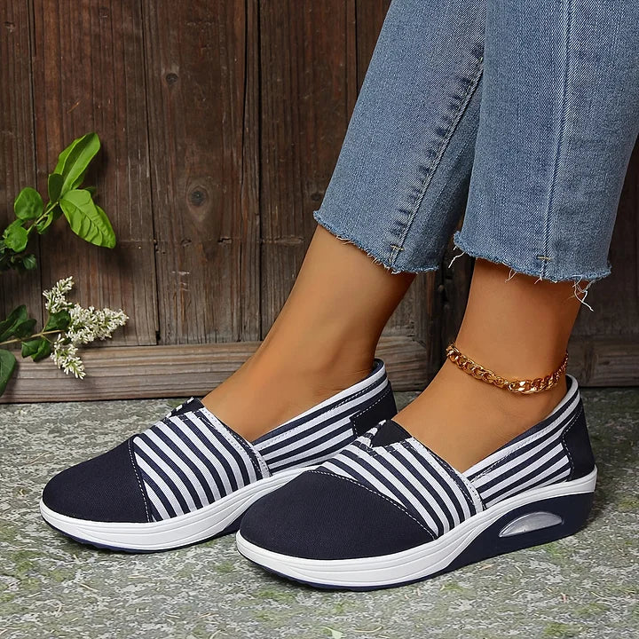 Tasha | Striped Slip-On Sneakers