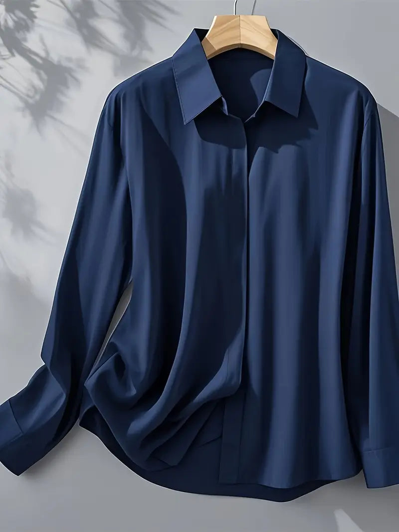 Ariana | Long Sleeve Button Down Shirt