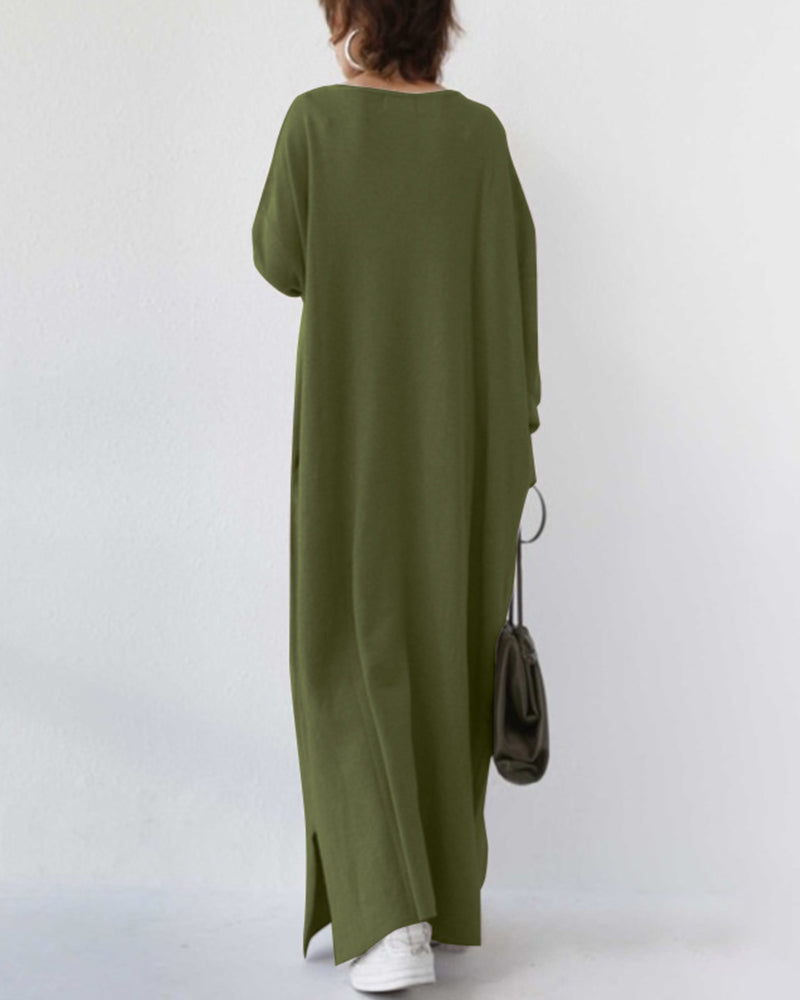 MIA | Fashionable Long Sleeve V-Neck Dress