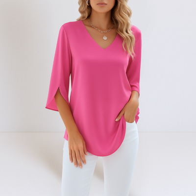 Grace | Elegant V-Neck Blouse