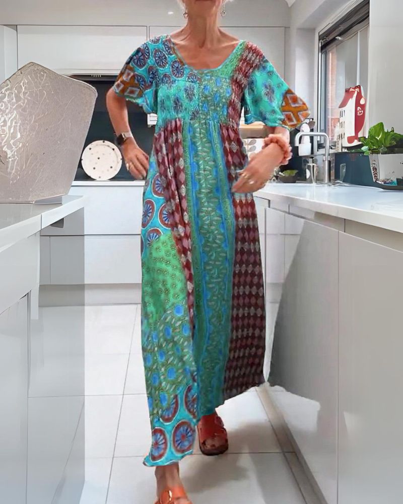 Delise | Bohemian Dress with Paisley Pattern