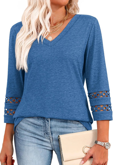Ruth | Long Sleeve V-Neck Shirt