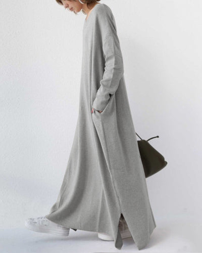 MIA | Fashionable Long Sleeve V-Neck Dress