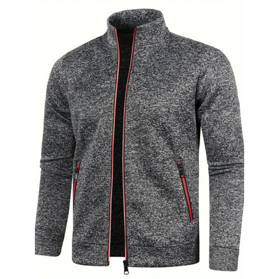 Kasper™ | Classic Knit Jacket with Zipper