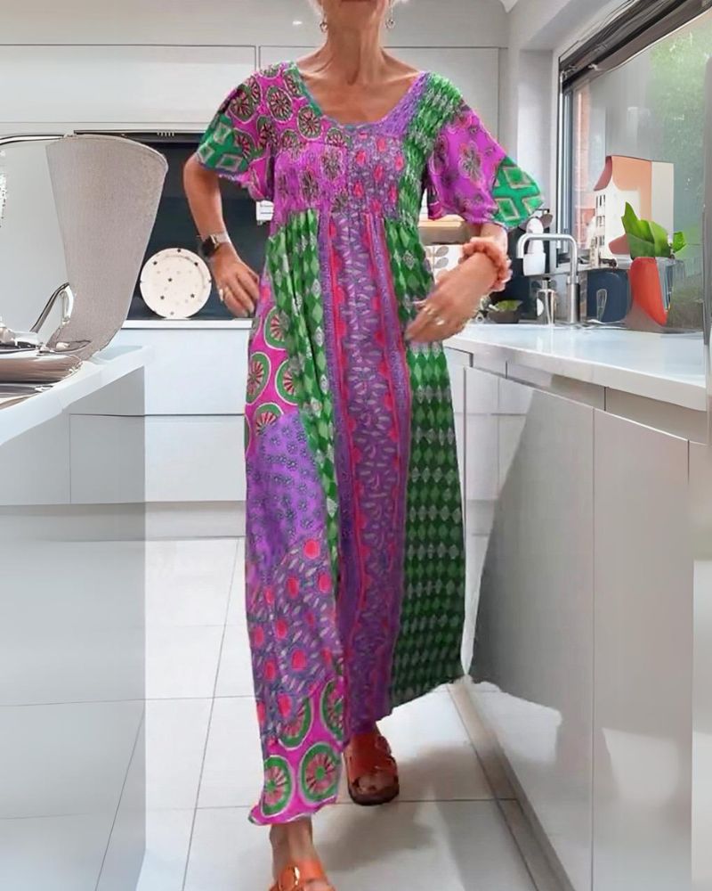 Delise | Bohemian Dress with Paisley Pattern