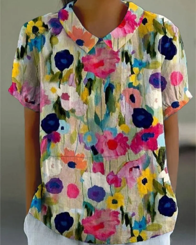 Beatrix | Retro Floral Shirt