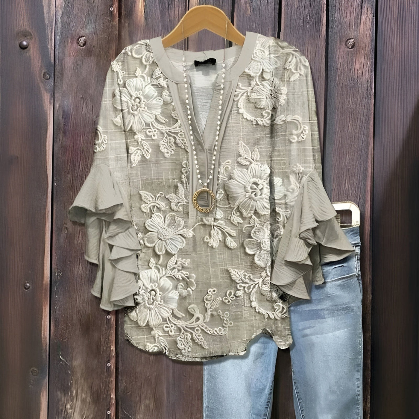 Elisabet | Ruffle-Sleeve Blouse