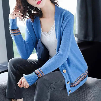 KIRSI | PATTERNED HEM CARDIGAN