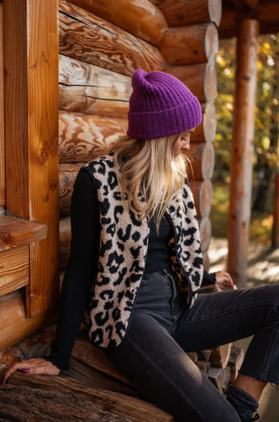 Astrid™ | Stylish leopard sweater vest