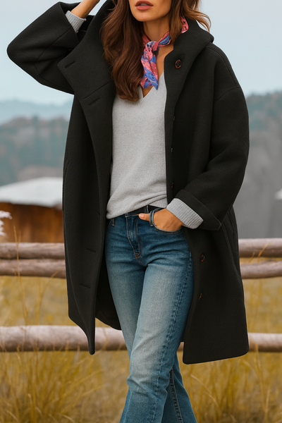 Leah | Cozy Mid-Length Coat