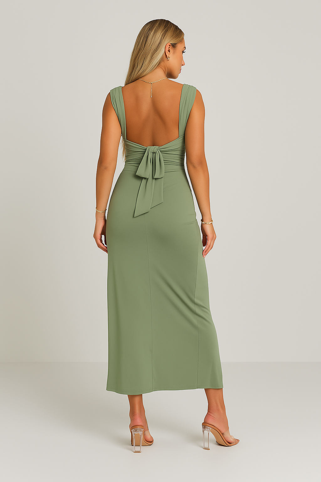 Isabelle | Elegant Midi Dress with Slit