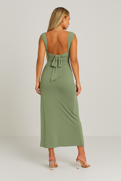 Isabelle | Elegant Midi Dress with Slit