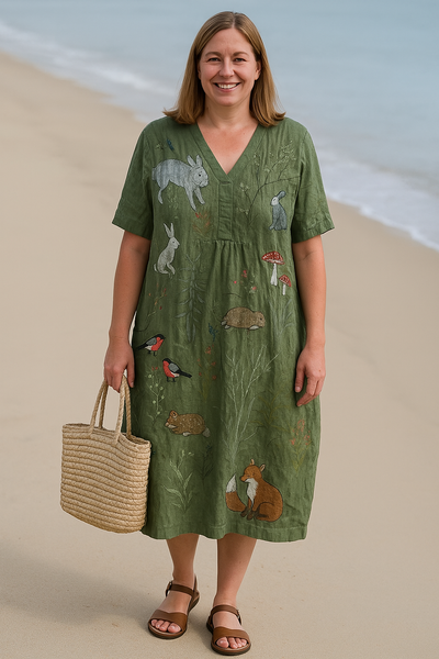 Elowen | Floral Relaxed-Fit Dress