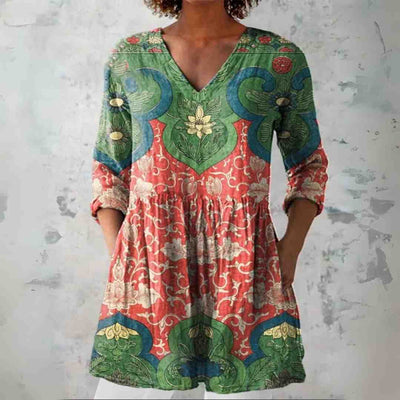 Mae | V-Neck Tunic Blouse