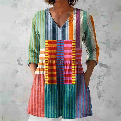 Mae | V-Neck Tunic Blouse