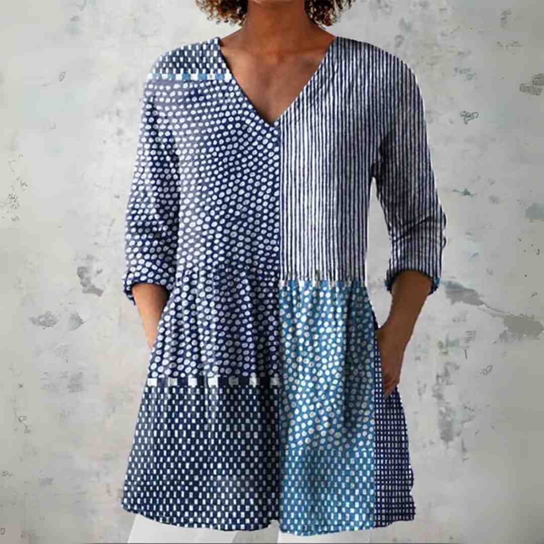 Mae | V-Neck Tunic Blouse