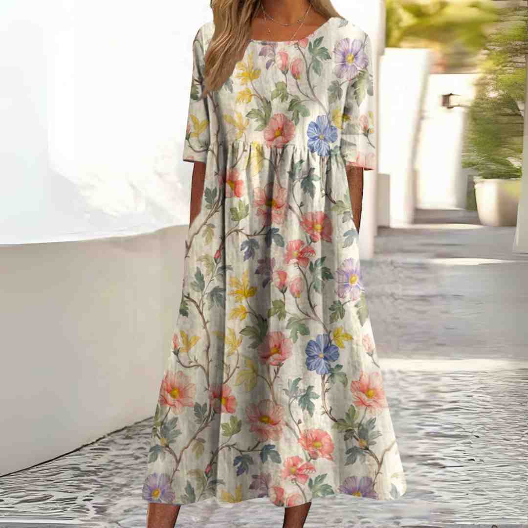 Inez | Flowy Midi Dress