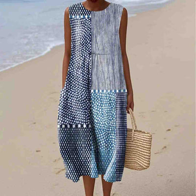 Enora | Boho Floral Sleeveless Dress