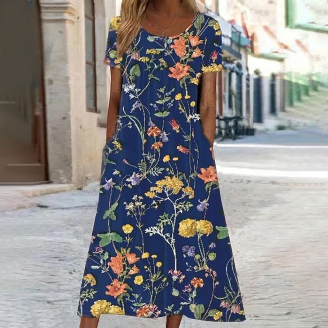 Mina | Floral Midi Dress