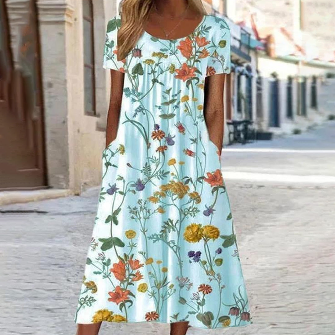 Mina | Floral Midi Dress