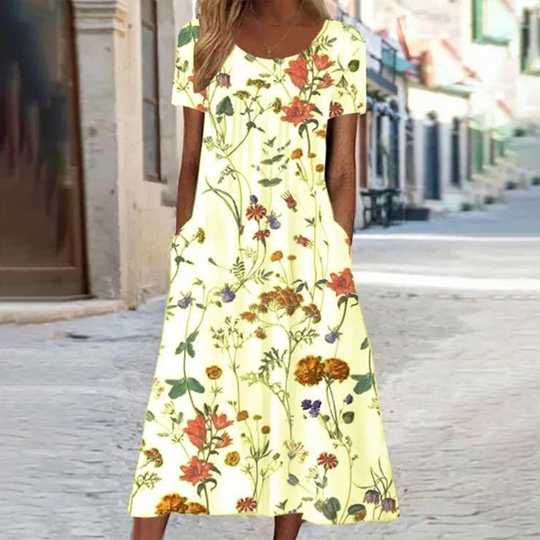 Mina | Floral Midi Dress