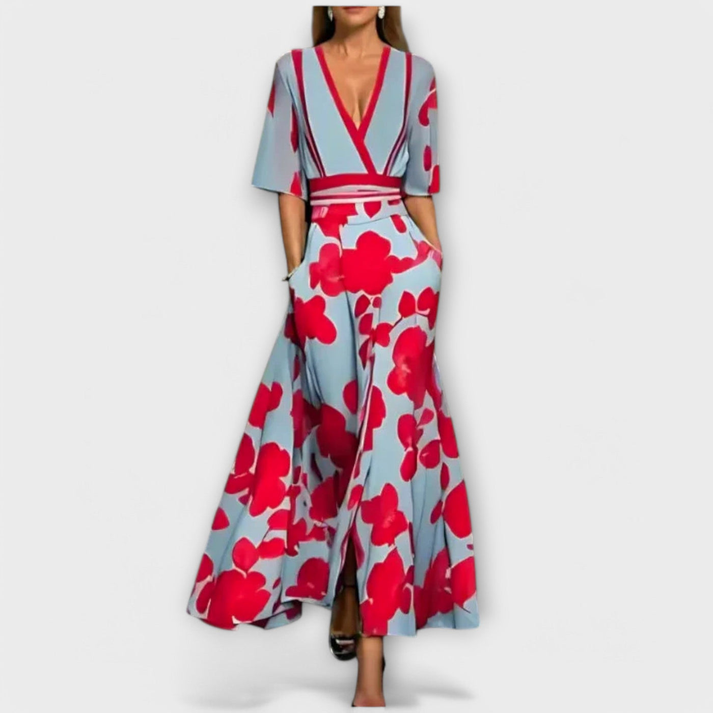 Elise - Elegant Floral Shift Dress