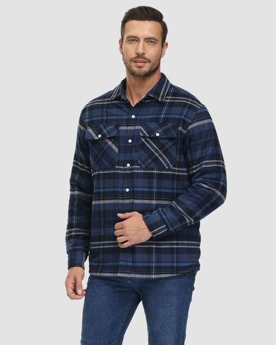 Klaus | Quilted Checkered Overshirt
