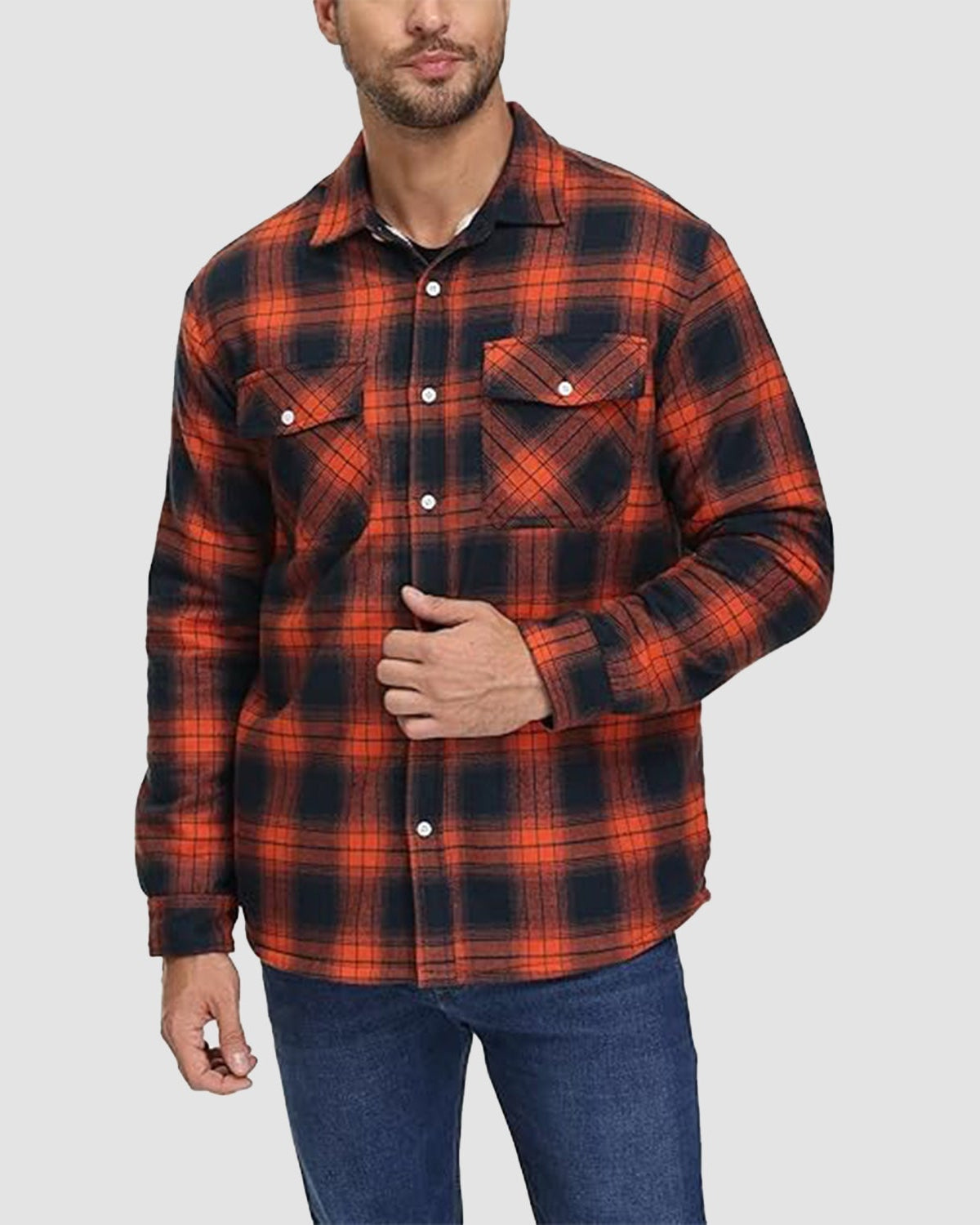Klaus | Quilted Checkered Overshirt