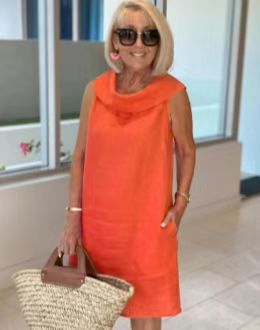 Greer | Draped Neck Shift Dress