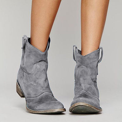 Faye | Western Ankle Boots