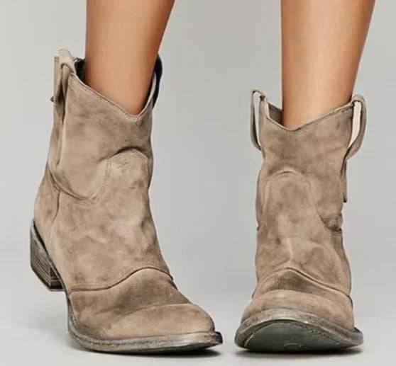 Faye | Western Ankle Boots