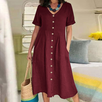 Harper | Everyday Pocket Button Dress