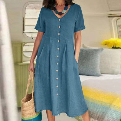 Harper | Everyday Pocket Button Dress