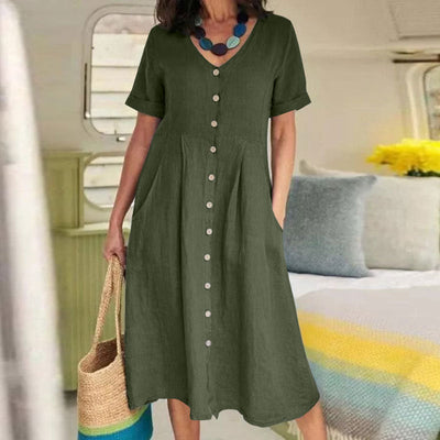Harper | Everyday Pocket Button Dress