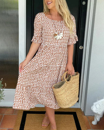 Blythea | Relaxed Tiered Midi Dress