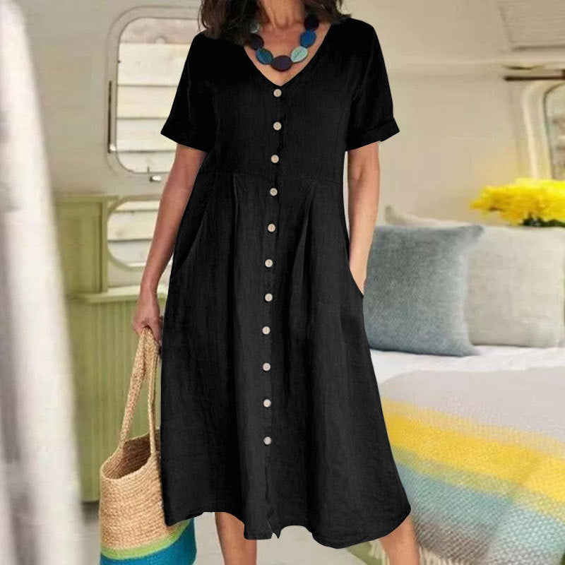 Harper | Everyday Pocket Button Dress