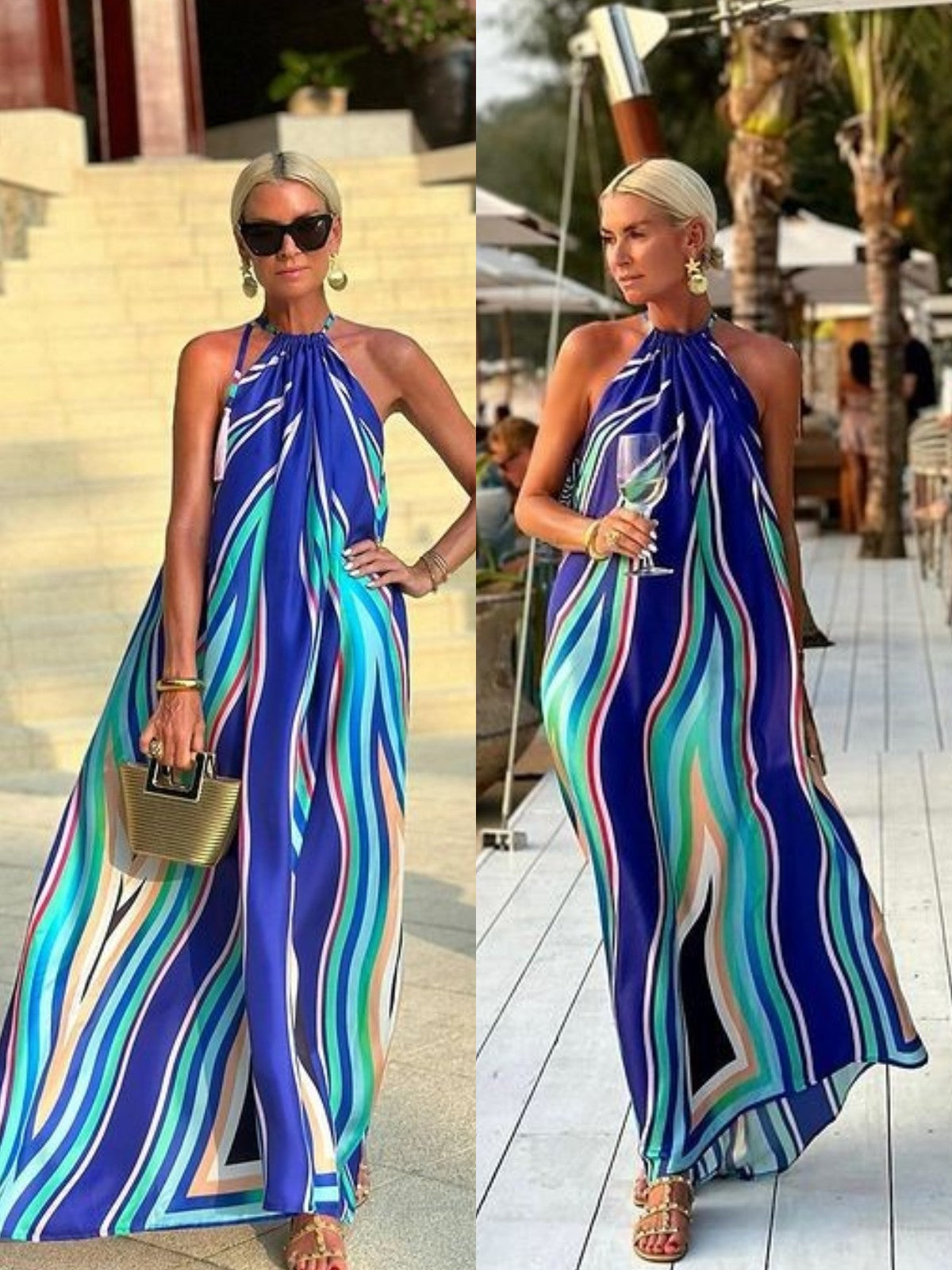 Carrie™ Long Halter Dress
