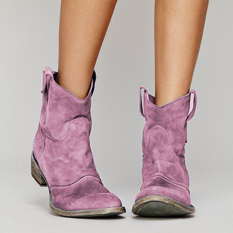 Faye | Western Ankle Boots