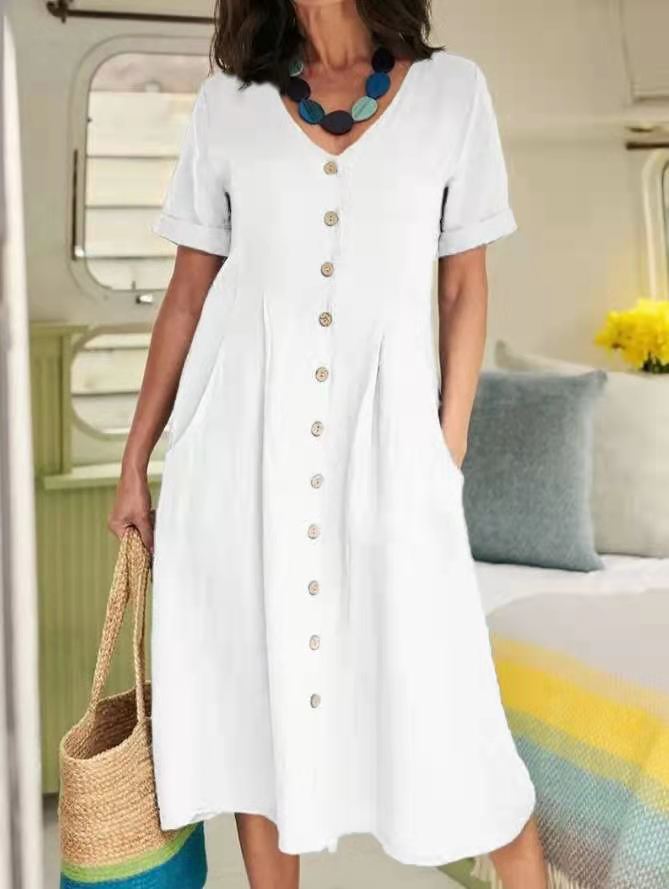 Harper | Everyday Pocket Button Dress