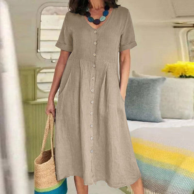 Harper | Everyday Pocket Button Dress