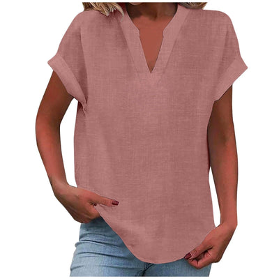 Xavina™ | Relaxed V-Neck Blouse