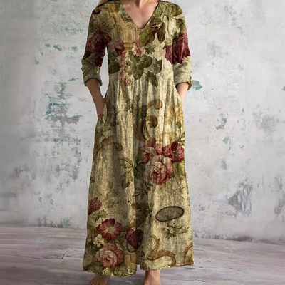 Cassandra™ | Floral V-Neck Summer Dress