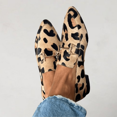 Karin | Printed Pointed Moccasins