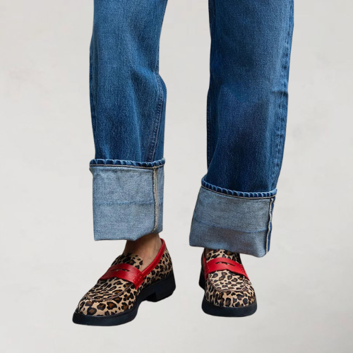Evelien | Colorblock Round Toe Loafers