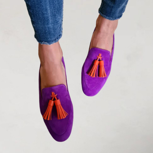Veerle | Suede Loafers with Tassels